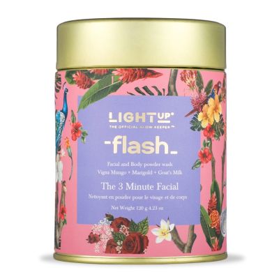 LIGHT UP: Flash Facial And Body Powder Wash - 120gm