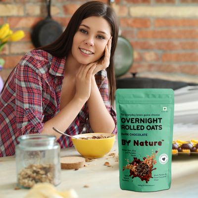 By Nature: Overnight Rolled Oats - Dark Chocolate - 250gm