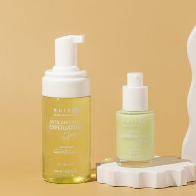 Noiant: Advance Acne Control Duo 3Tea Clarifying Milk Serum & Avocado Foaming Cleanser
