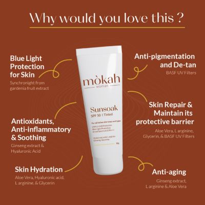 Mokah Woman: Mòkah Woman Sunsoak SPF 50 - 50gm