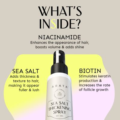 Arata: Sea Salt Thickening Hair Spray - 50ml