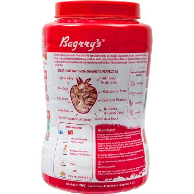 Bagrrys: Fruit 'N' Fibre Muesli - Strawberry - 1000gm