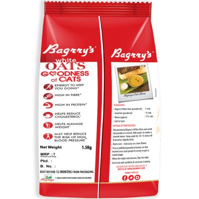 Bagrrys: White Oats - 1500gm