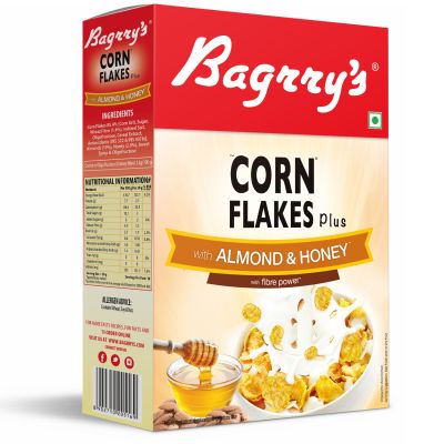 Bagrrys: Corn Flakes Almond and Honey - 300gm