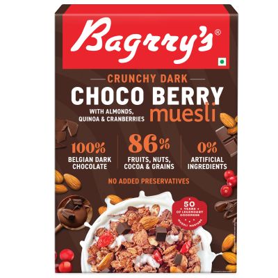 Bagrrys: Crunchy Dark Choco Berry Muesli - 500gm