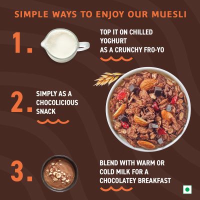 Bagrrys: Crunchy Dark Choco Berry Muesli - 750gm