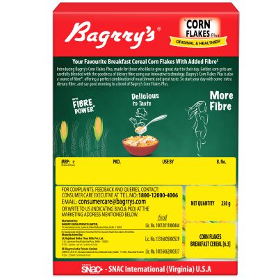 Bagrrys: Corn Flakes Plus - 250gm