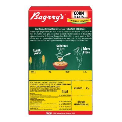 Bagrrys: Corn Flakes Plus - 475gm