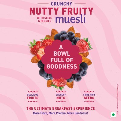 Bagrrys: Crunchy Nutty Fruity Muesli - 1100gm