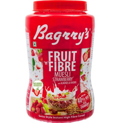 Bagrrys: Fruit 'N' Fibre Muesli - Strawberry - 1000gm