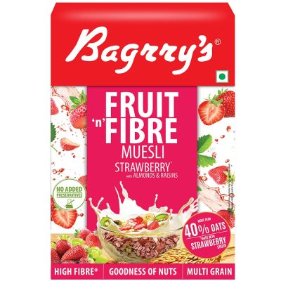 Bagrrys: Fruit 'N' Fibre Muesli - Strawberry - 500gm