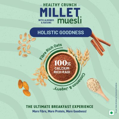 Bagrrys: Healthy Crunch Millet Muesli - 500gm