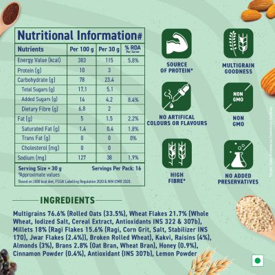 Bagrrys: Healthy Crunch Millet Muesli - 500gm