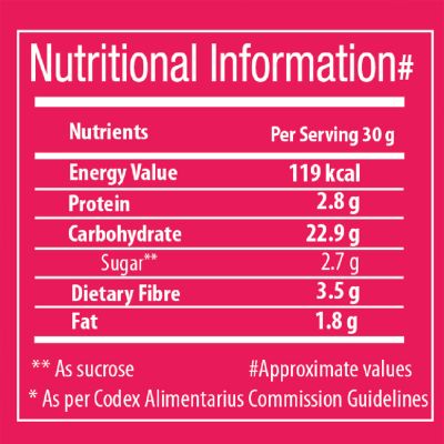 Bagrrys: Fruit 'N' Fibre Muesli - Strawberry - 500gm