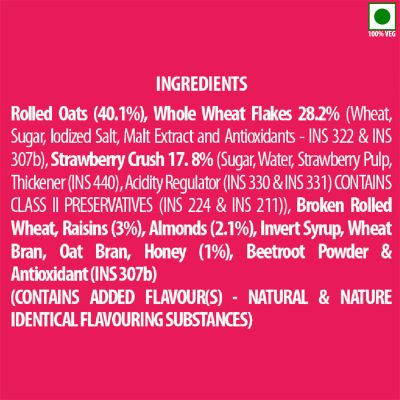 Bagrrys: Fruit 'N' Fibre Muesli - Strawberry - 500gm