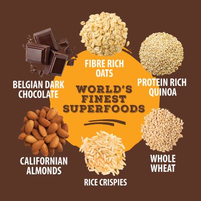 Bagrrys: Superfood Granola Belgian Dark Chocolate & Almonds - 400gm