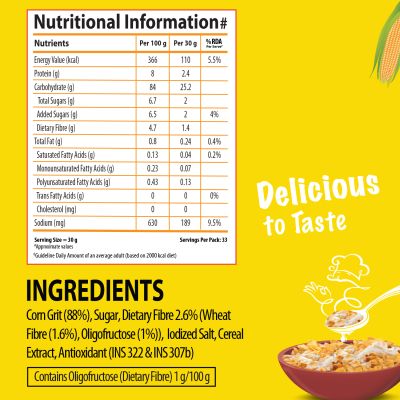 Bagrrys: Corn Flakes Plus - 1000gm