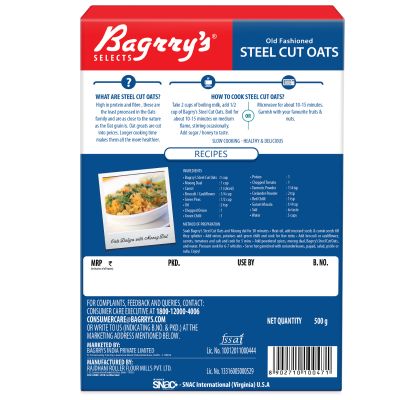 Bagrrys: Steel Cut Oats - 500gm