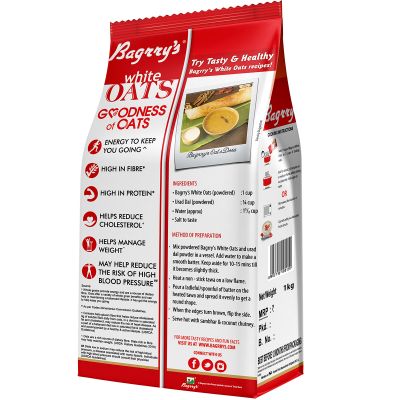 Bagrrys: White Oats - 1000gm