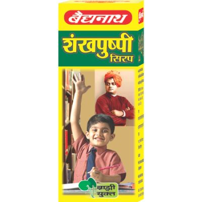 Baidyanath: Shankhapushpi Syrup- Helps to improve memory and enhance concentration| For Kids and Adults - 450 ml