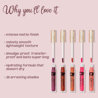 C2P Pro: Pro Lip Stain Liquid Lipstick  Jazz N' Rock 15 - 5ml