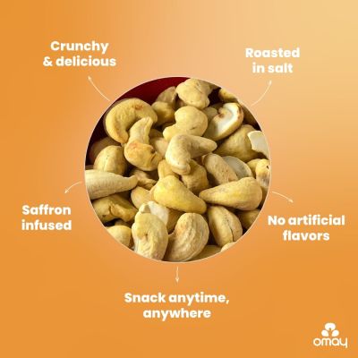 Omay Foods: Classic Salted Roasted Cashews - 400gm