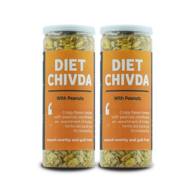 Omay Foods: Diet Chivda With Peanuts - Pack of 2 - 100gm Each