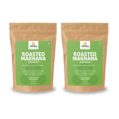 Omay Foods: Salted Roasted Makhana - Pack of 2 - 30gm Each