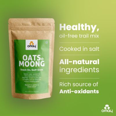 Omay Foods: Oats & Moong Mix Pouch - 400gm
