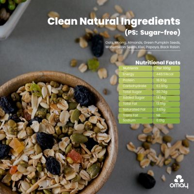 Omay Foods: Oats & Moong Mix Pouch - 400gm