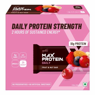 RiteBite Max Protein: Daily Fruit & Nut [Pack of 6] - 300gm