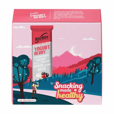 RiteBite Max Protein: Yogurt Berry Bar [Pack of 12] - 420gm