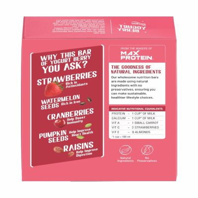 RiteBite Max Protein: Yogurt Berry Bar [Pack of 12] - 420gm
