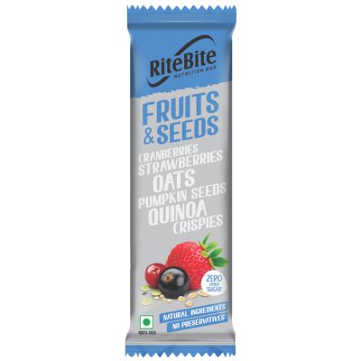 RiteBite Max Protein: Fruit & Seeds Bar [Pack of 12] - 420gm