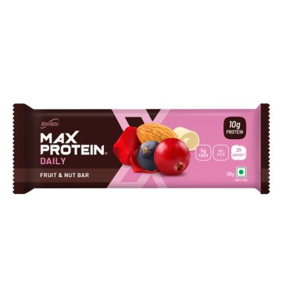 RiteBite Max Protein: Daily Fruit & Nut [Pack of 24] - 1200gm
