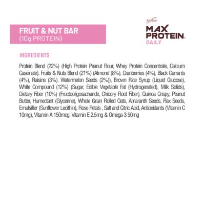 RiteBite Max Protein: Daily Fruit & Nut [Pack of 24] - 1200gm