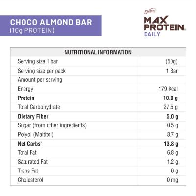 RiteBite Max Protein: Daily Choco Almond [Pack of 6] - 300gm