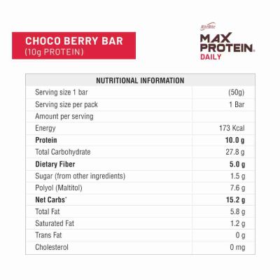 RiteBite Max Protein: Daily Choco Berry [Pack of 24] - 1200gm