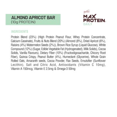 RiteBite Max Protein: Daily Almond Apricot [Pack of 24] - 1200gm