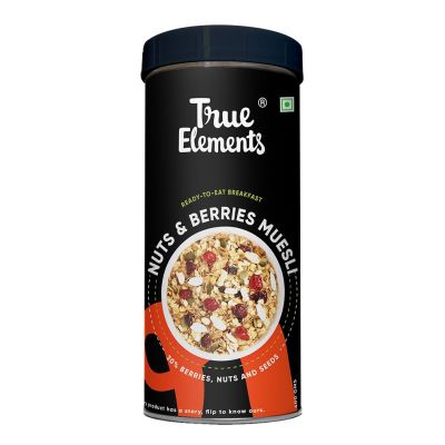 True Elements: Crunchy Nuts & Berries Muesli, with Almonds and Cranberries 400g