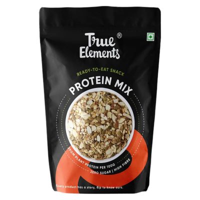 True Elements: Protein Mix (Roasted Pumpkin Watermelon Almonds and SOYA Nuts, Veg Protein Seeds ) 500gm