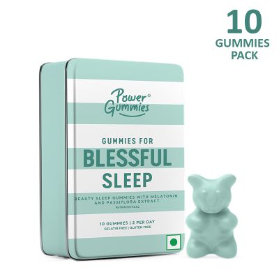 Power Gummies: Blessful Sleep Gummies for Women & Men  - Fruit Flavour - 10 Gummies - 5 Days Pack