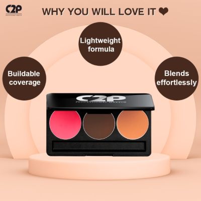 C2P Pro: Pro Basic Trio 1 (Blusher & Contour) - 13gm