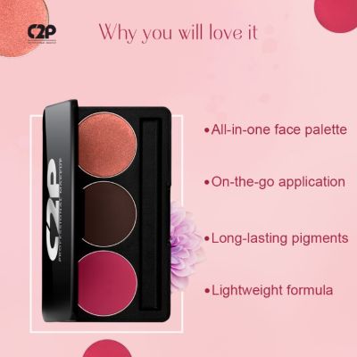 C2P Pro: Pro Basic Trio 2 (Blusher  Contour  Highlighter) - 13gm