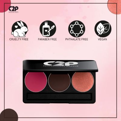 C2P Pro: Pro Basic Trio 2 (Blusher  Contour  Highlighter) - 13gm