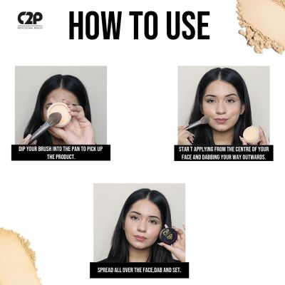 C2P Pro: Pro HD Translucent Powder  Wheat 04 - 13gm