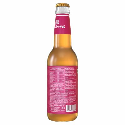 Coolberg: Non Alcoholic Beer Glass Bottle - Cranberry - Pack of 12 - 330ml Each