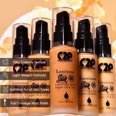 C2P Pro: Pro Luminious Silk Foundation  Light 04