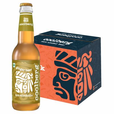 Coolberg: Non Alcoholic Beer Glass Bottle - Ginger - Pack of 6 - 330ml Each
