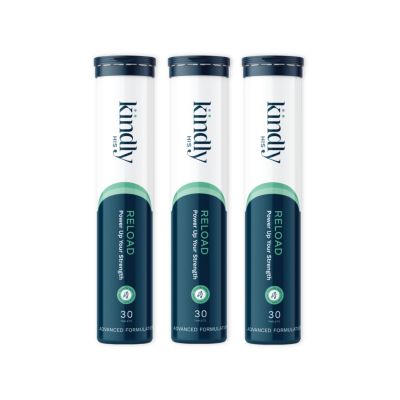 Kindly Health: Reload - Essential Erection Booster - Pack of 3 (90 Tablets)